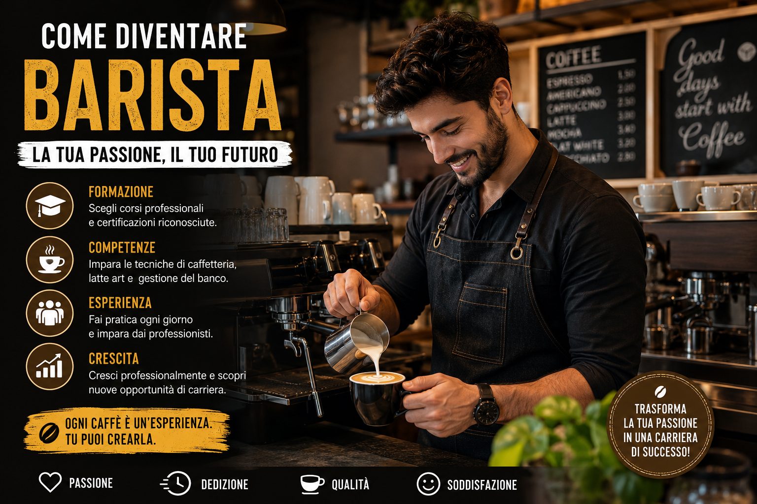Come diventare barista professionista